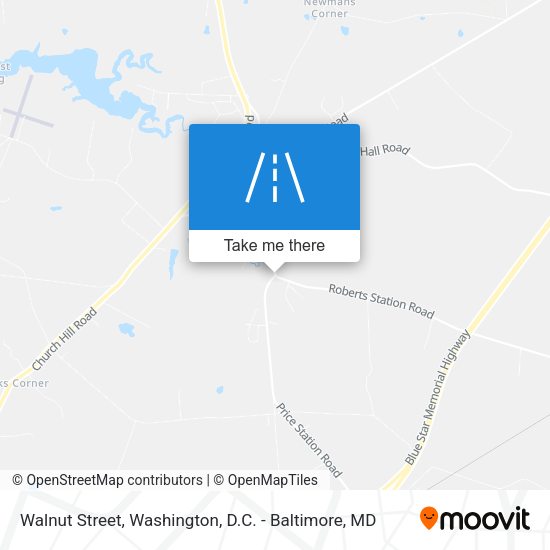 Walnut Street map