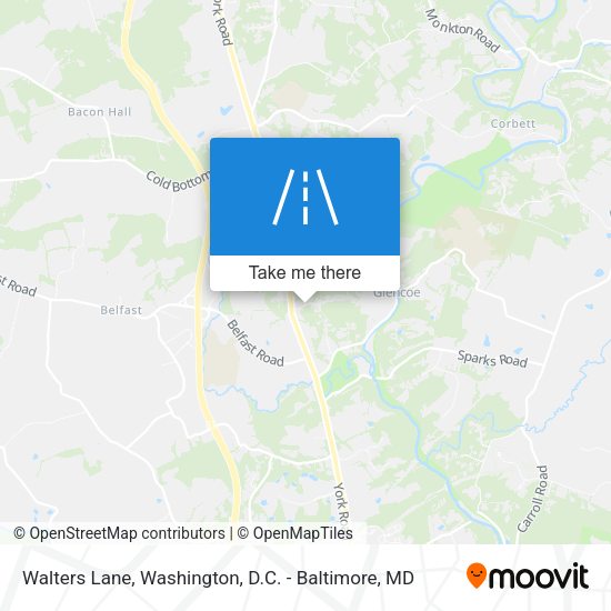 Walters Lane map
