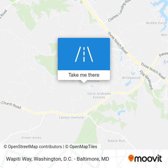 Mapa de Wapiti Way