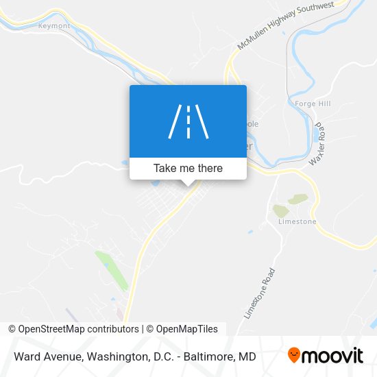 Ward Avenue map