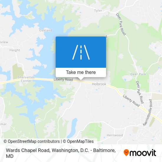 Mapa de Wards Chapel Road