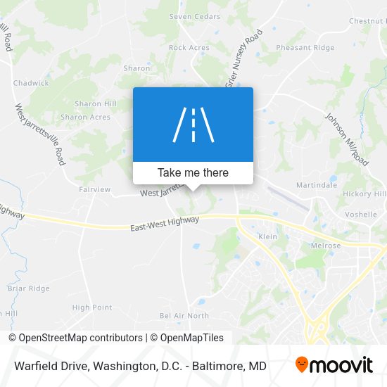 Warfield Drive map