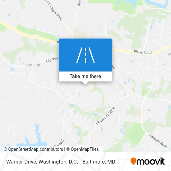 Warner Drive map