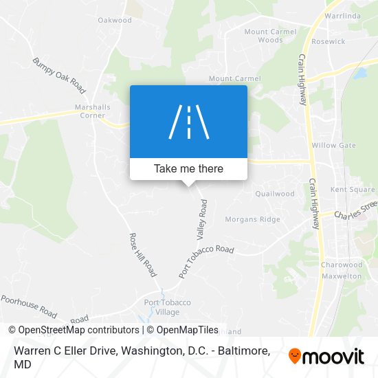 Warren C Eller Drive map