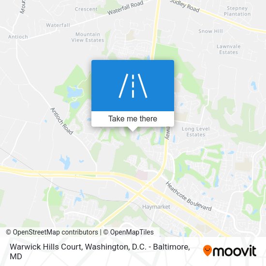 Mapa de Warwick Hills Court