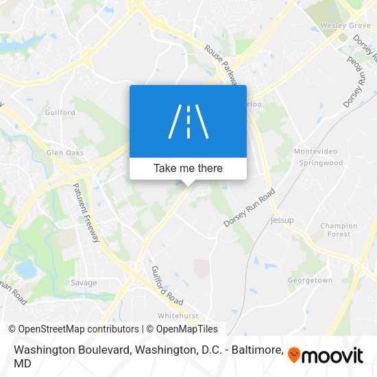 Washington Boulevard map