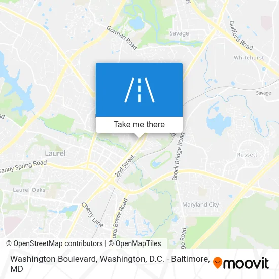 Washington Boulevard map