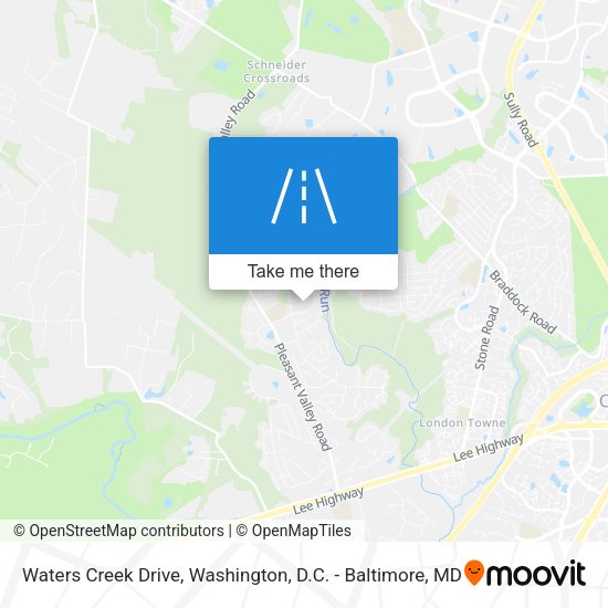 Waters Creek Drive map