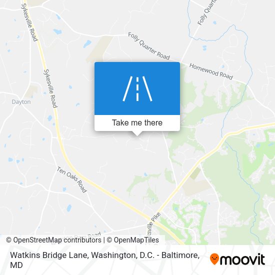 Watkins Bridge Lane map