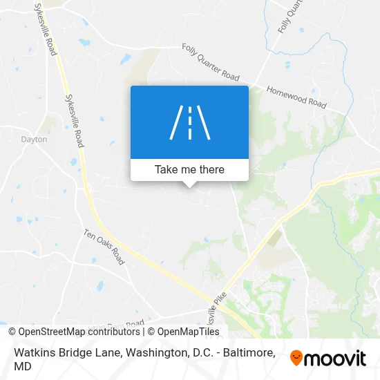 Watkins Bridge Lane map