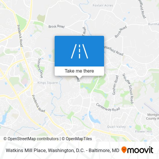 Watkins Mill Place map