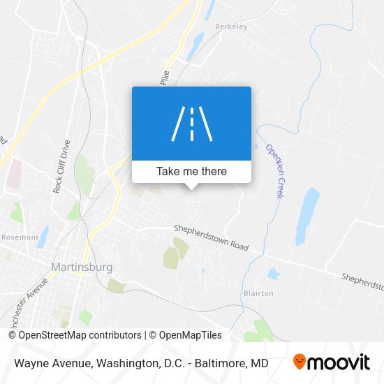 Wayne Avenue map