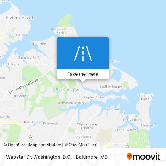 Webster Dr map