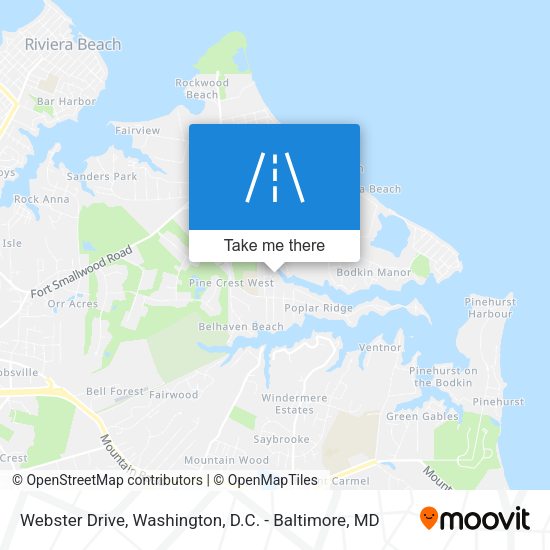 Webster Drive map