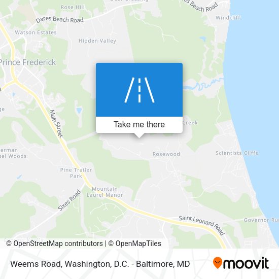 Weems Road map