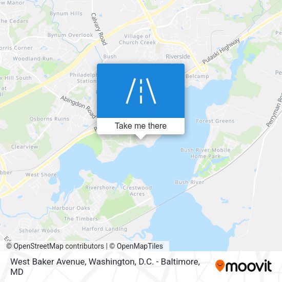 Mapa de West Baker Avenue