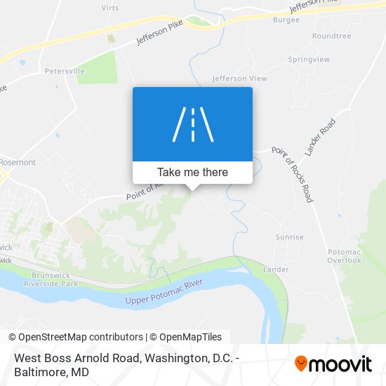 West Boss Arnold Road map