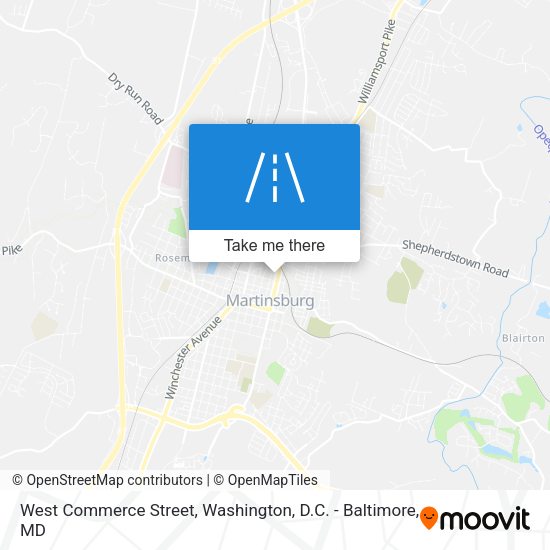 West Commerce Street map