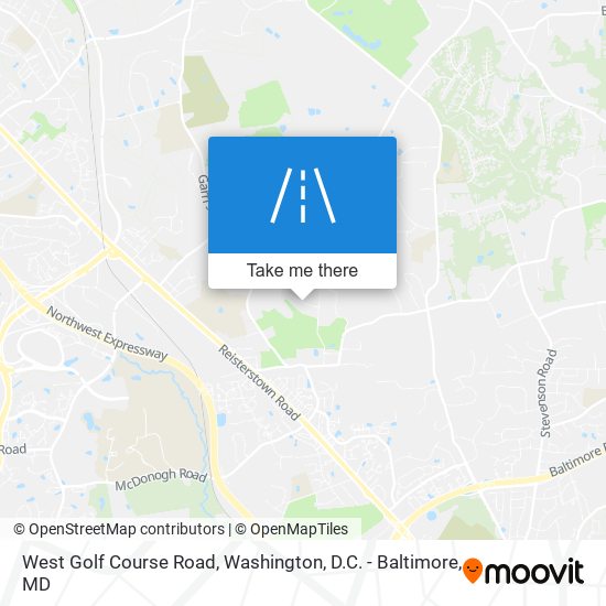 West Golf Course Road map