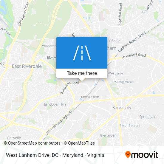 Mapa de West Lanham Drive