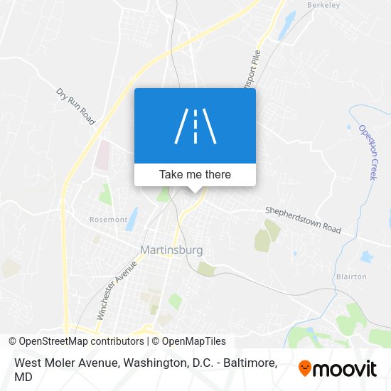 West Moler Avenue map