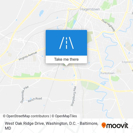 West Oak Ridge Drive map