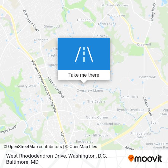 Mapa de West Rhododendron Drive