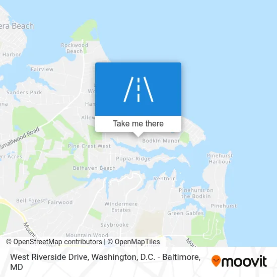West Riverside Drive map