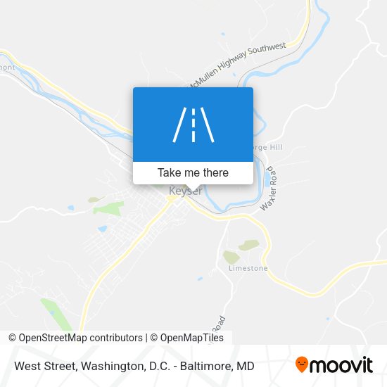 Mapa de West Street
