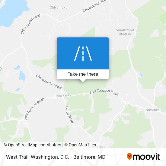 West Trail map