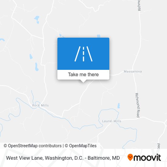 West View Lane map