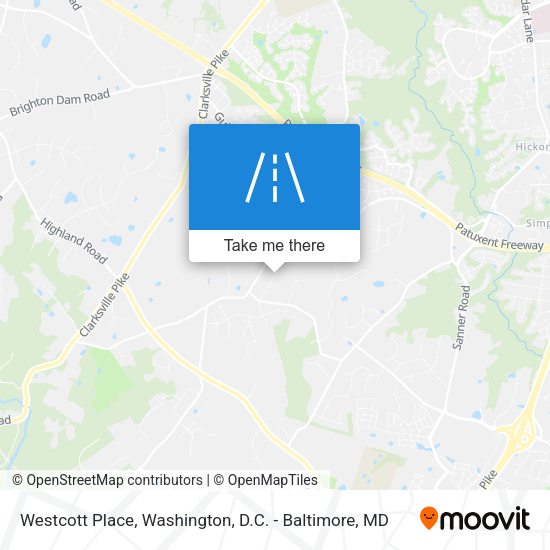 Westcott Place map