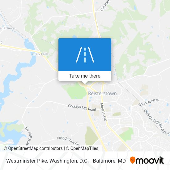 Mapa de Westminster Pike