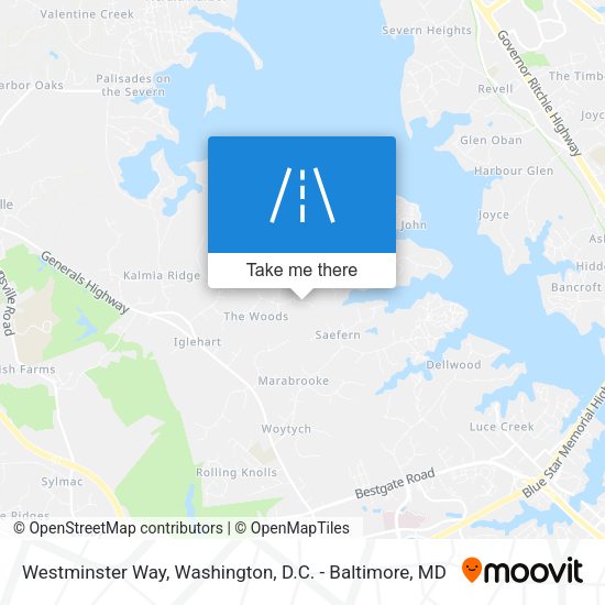 Mapa de Westminster Way