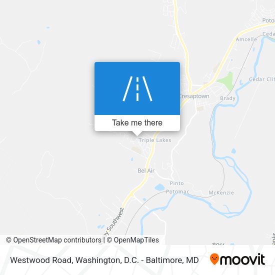 Mapa de Westwood Road