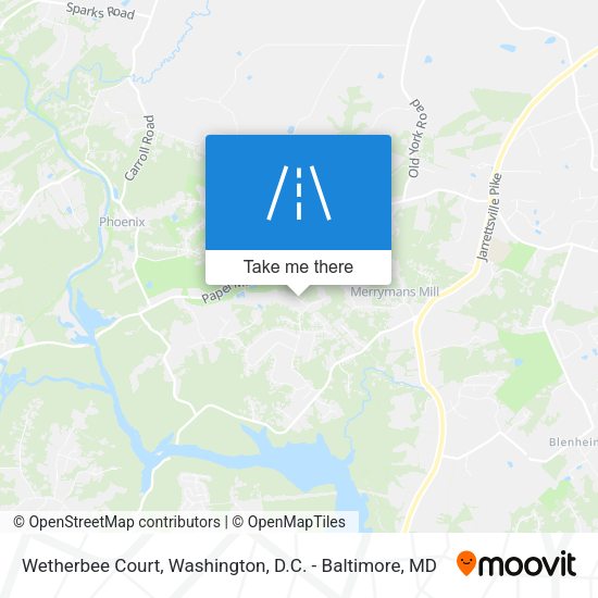 Mapa de Wetherbee Court