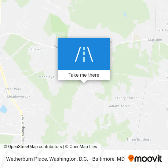 Wetherburn Place map