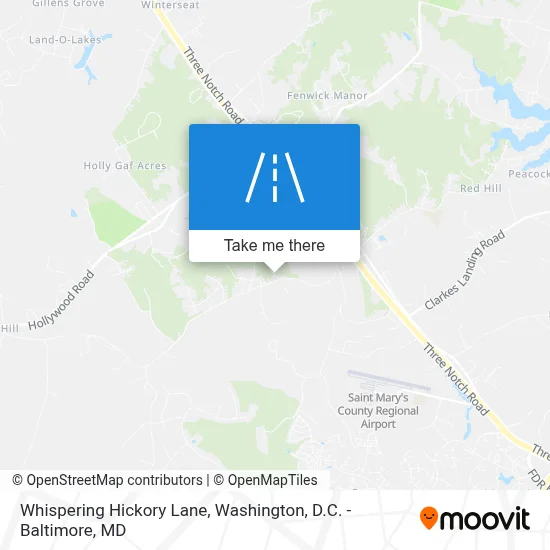 Whispering Hickory Lane map