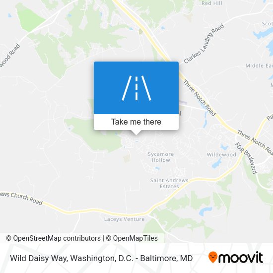 Wild Daisy Way map