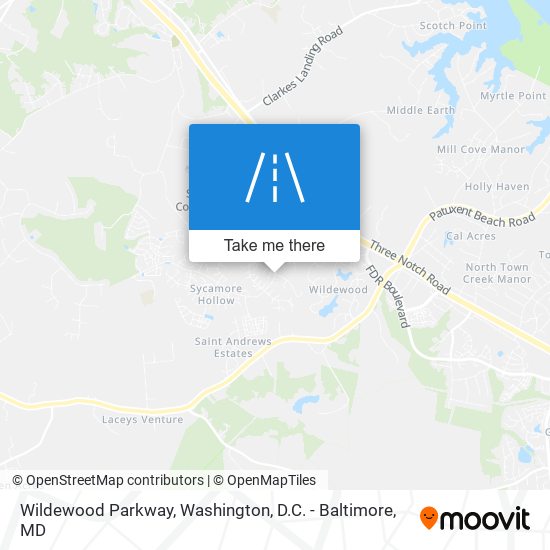 Wildewood Parkway map