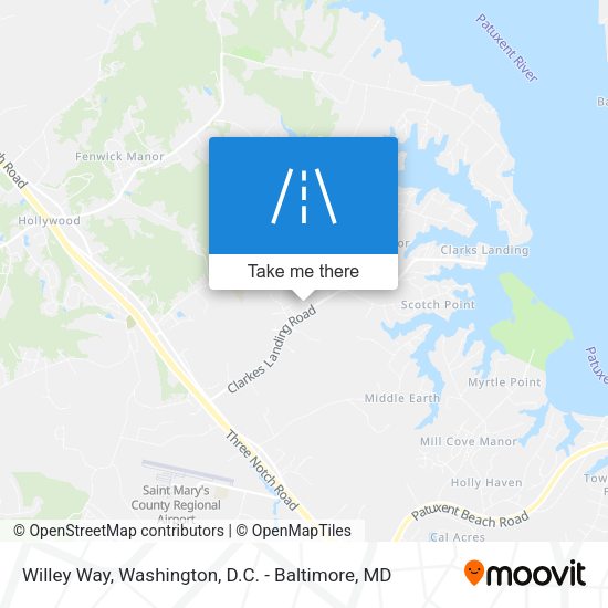 Willey Way map