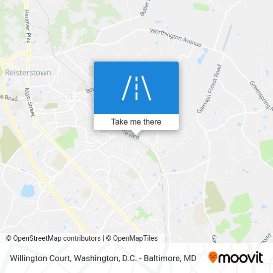 Willington Court map