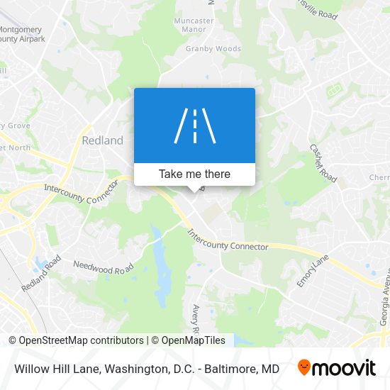 Willow Hill Lane map