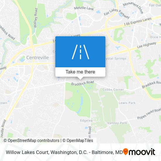 Willow Lakes Court map