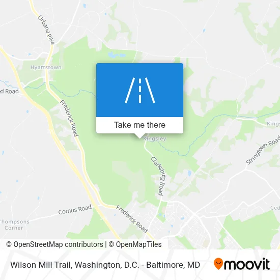 Wilson Mill Trail map