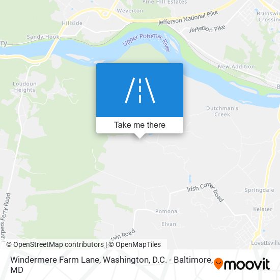 Mapa de Windermere Farm Lane