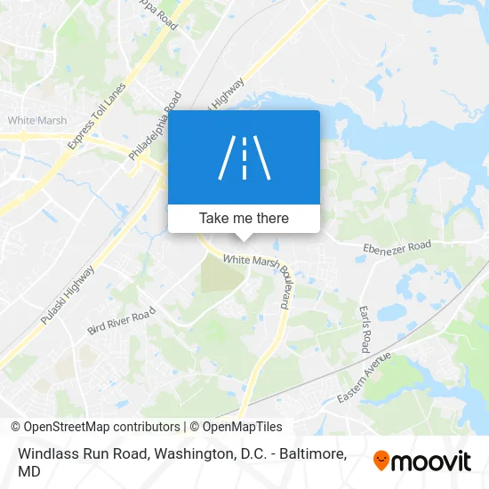 Windlass Run Road map