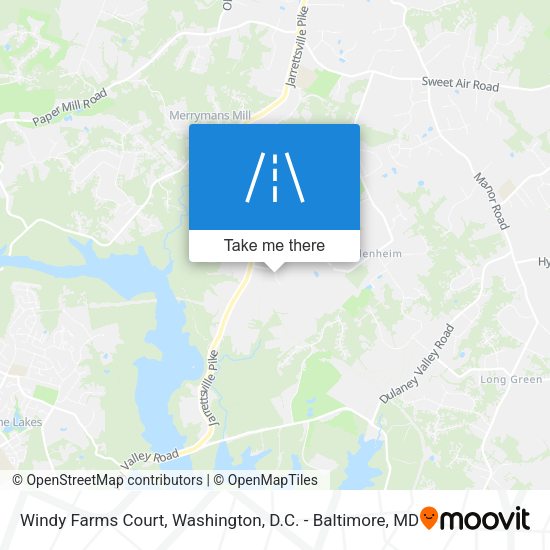 Windy Farms Court map
