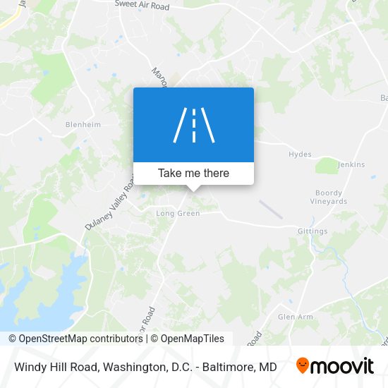 Windy Hill Road map