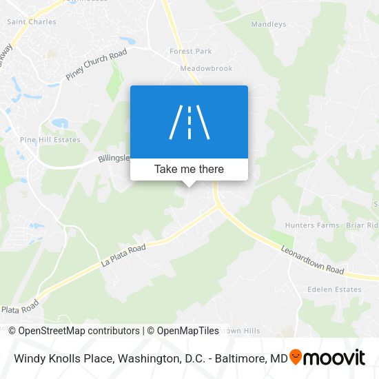 Windy Knolls Place map